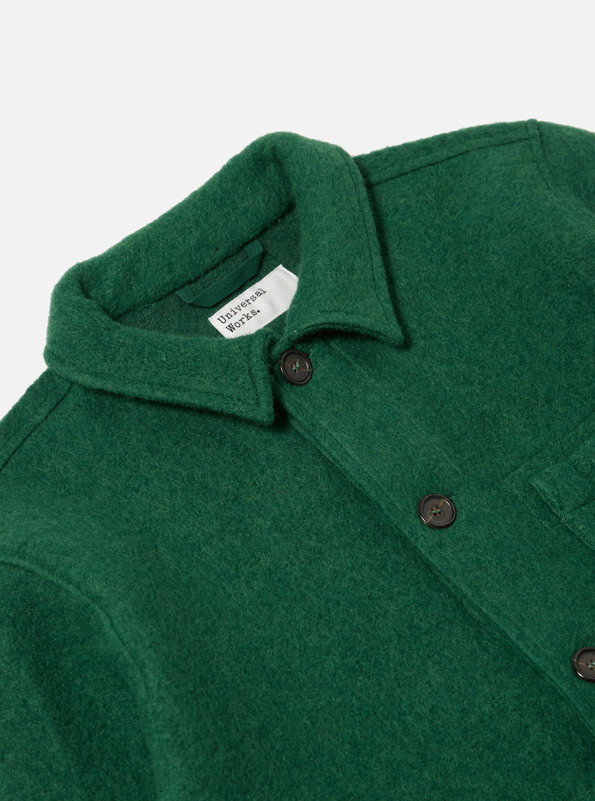Green Wool Fleece Field Jacket