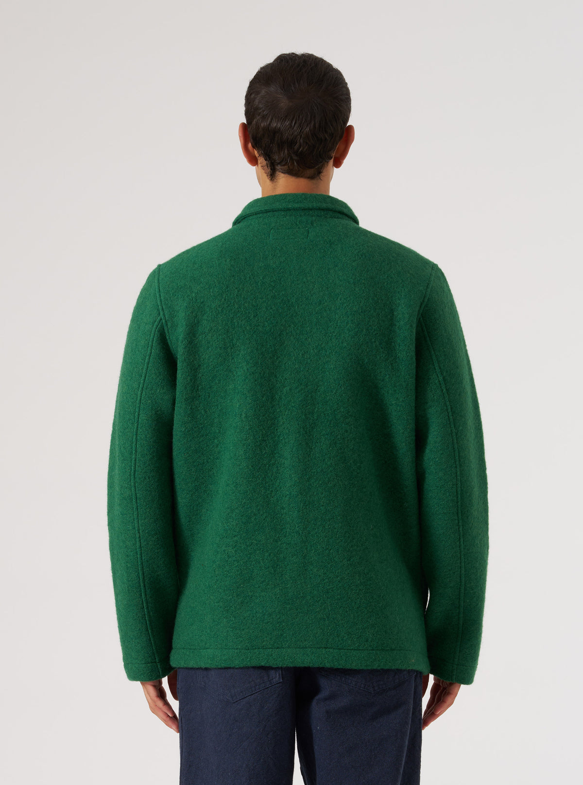Green Wool Fleece Field Jacket