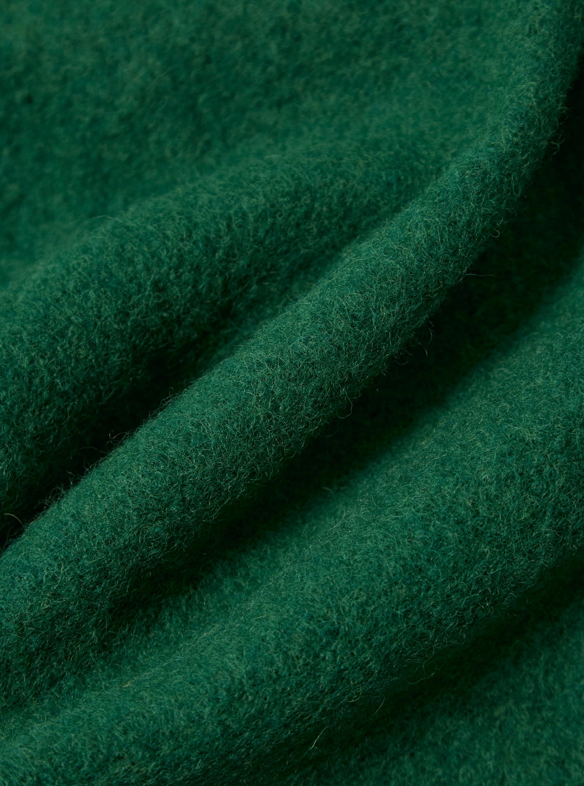 Green Wool Fleece Field Jacket