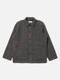 Grey Marl Wool Fleece Field Jacket