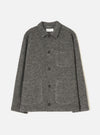 Grey Marl Wool Fleece Field Jacket