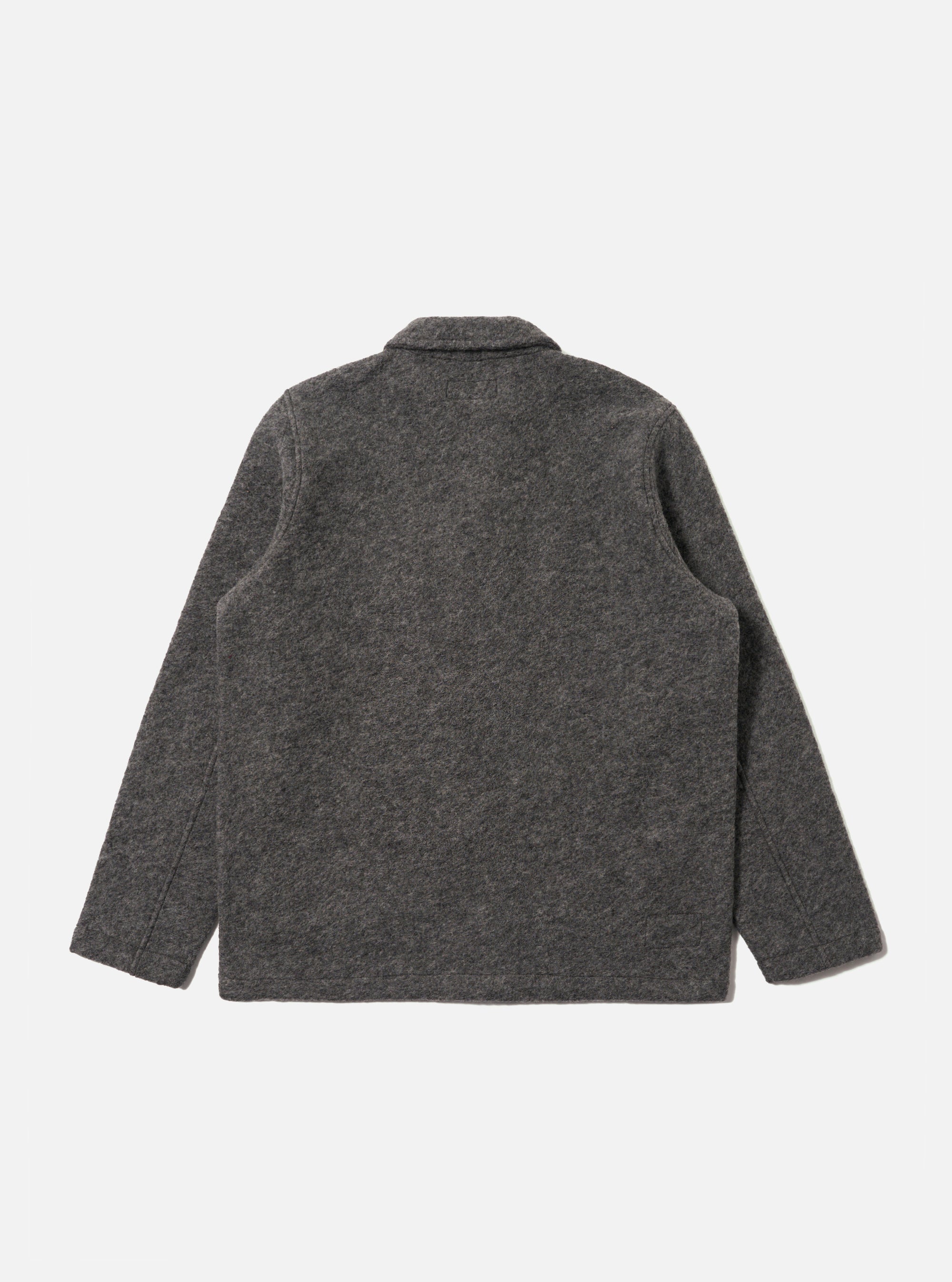Grey Marl Wool Fleece Field Jacket