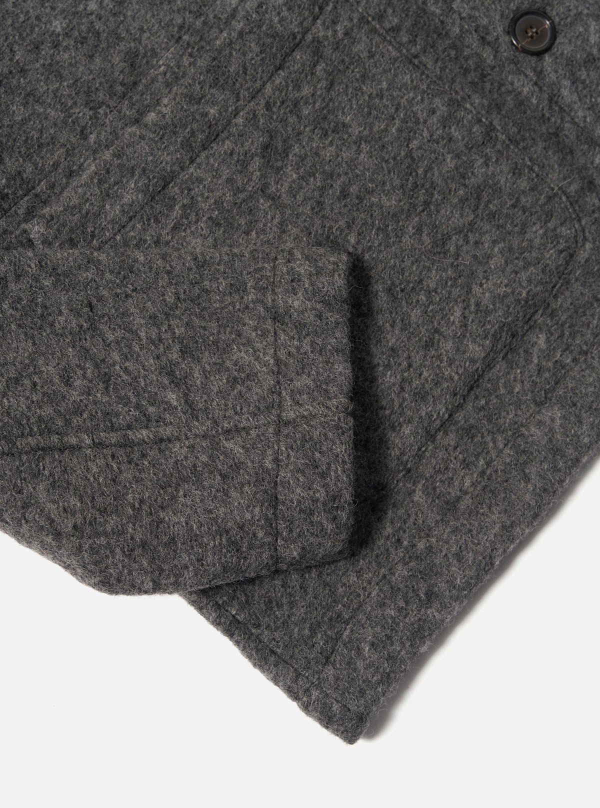 Grey Marl Wool Fleece Field Jacket