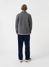 Grey Marl Wool Fleece Field Jacket