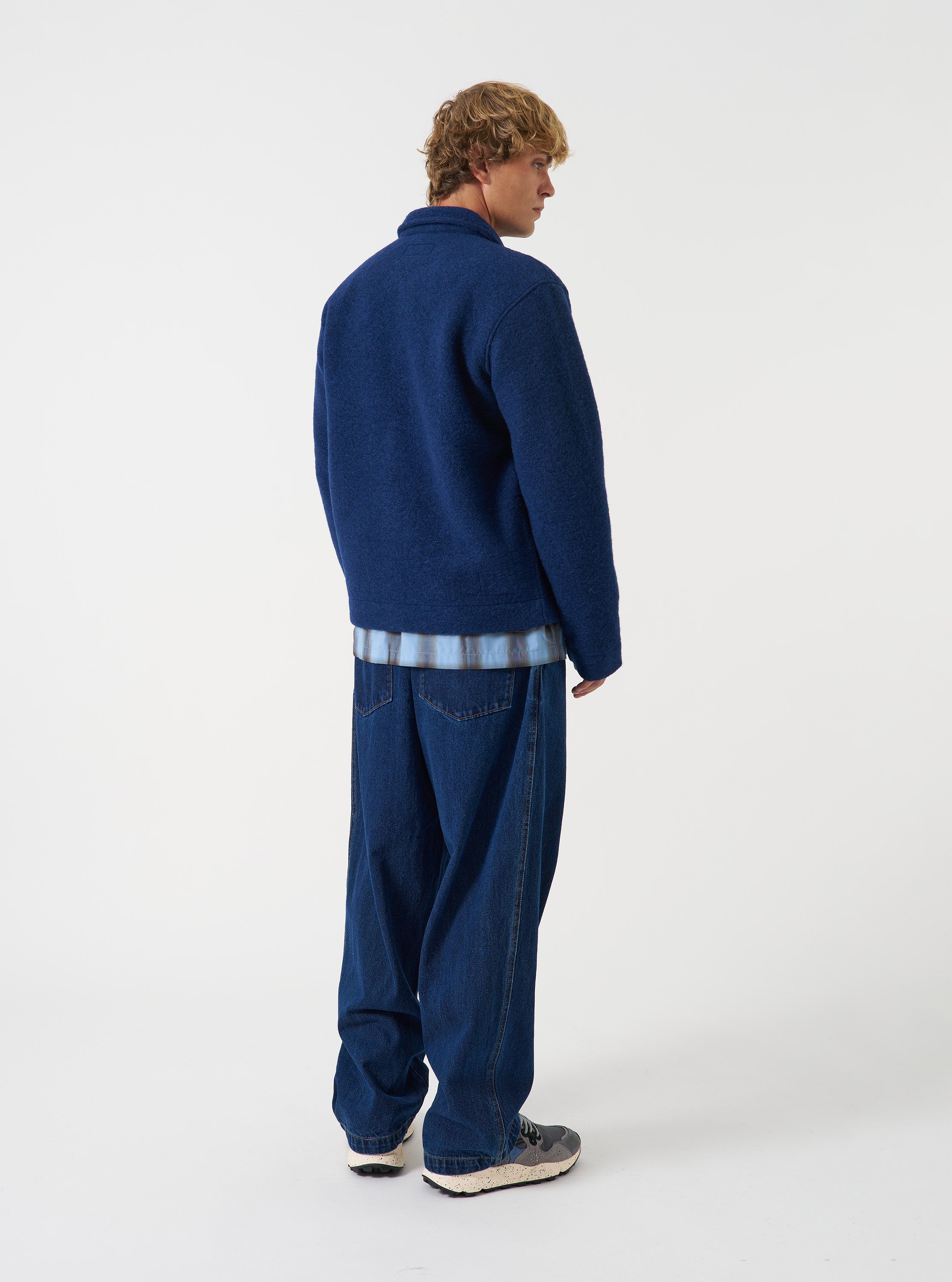 Men's Indigo Wool Fleece Field Jacket – Universal Works
