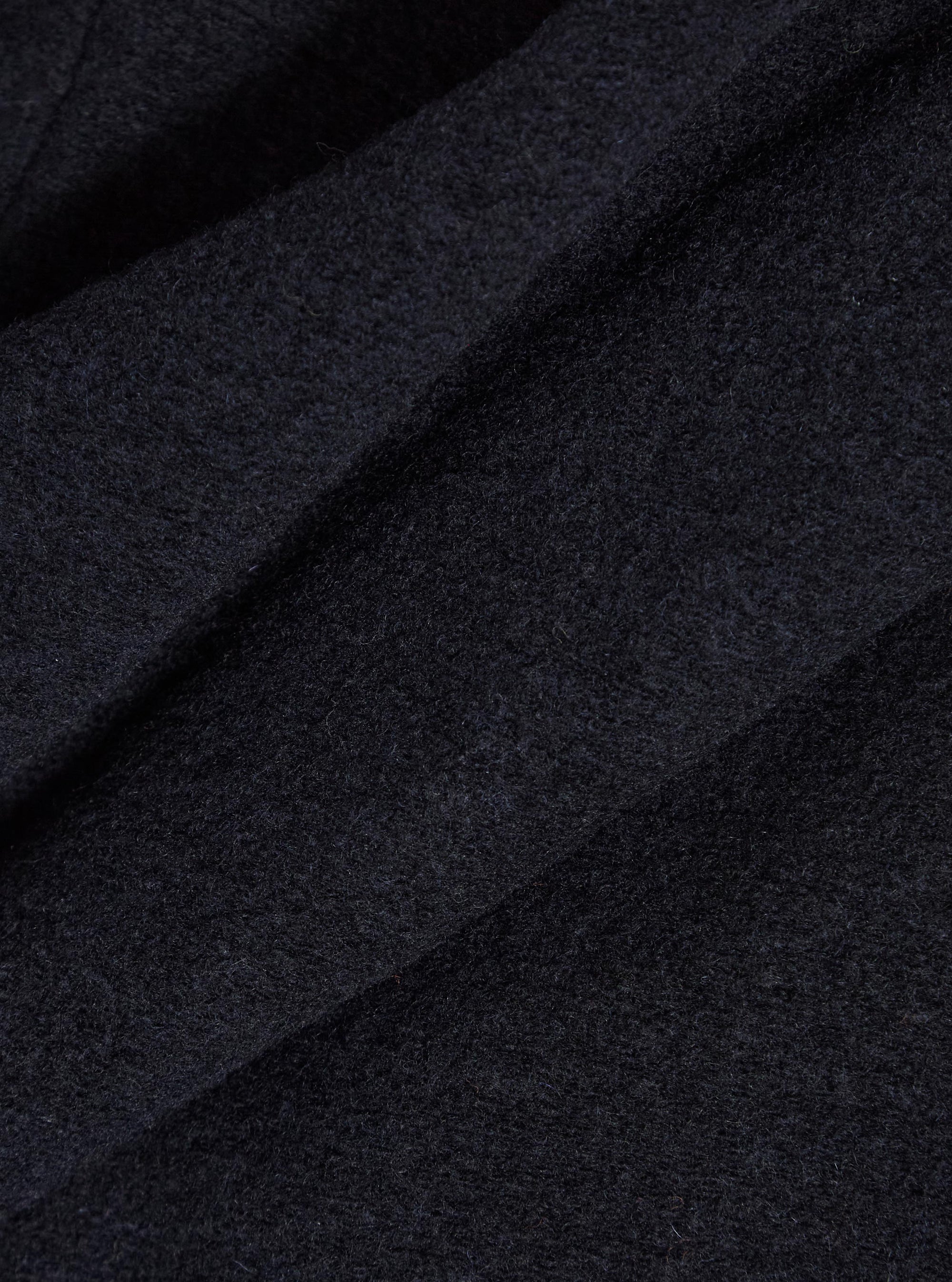 Navy Wool Fleece Field Jacket