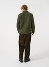 Olive Wool Fleece Field Jacket