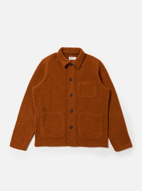 Rust Wool Fleece Field Jacket