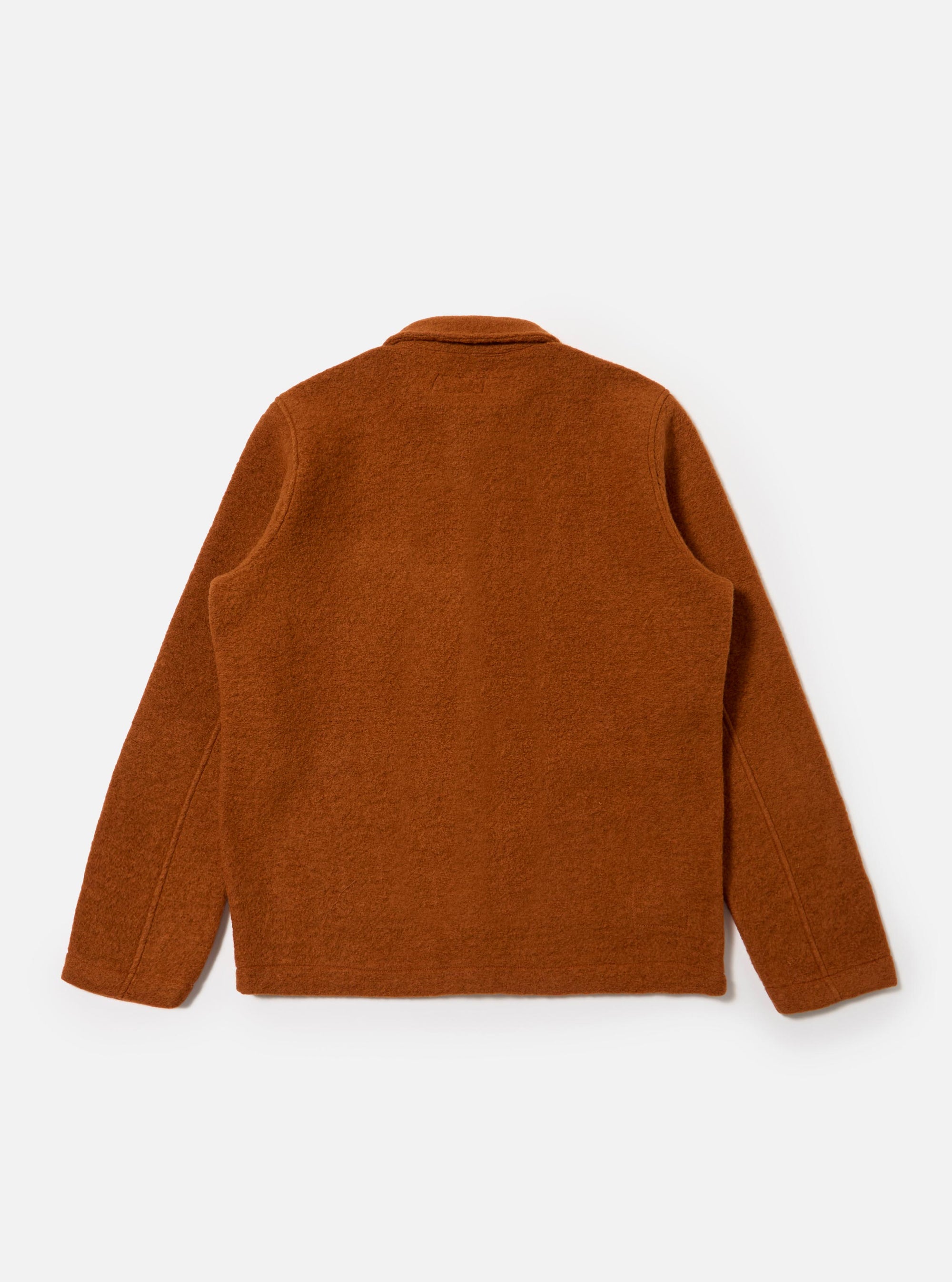 Rust Wool Fleece Field Jacket