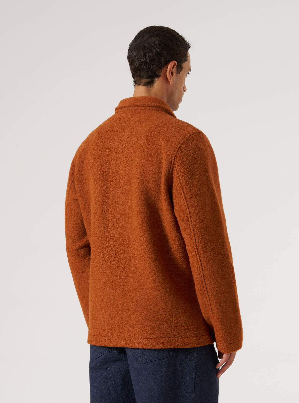 Rust Wool Fleece Field Jacket