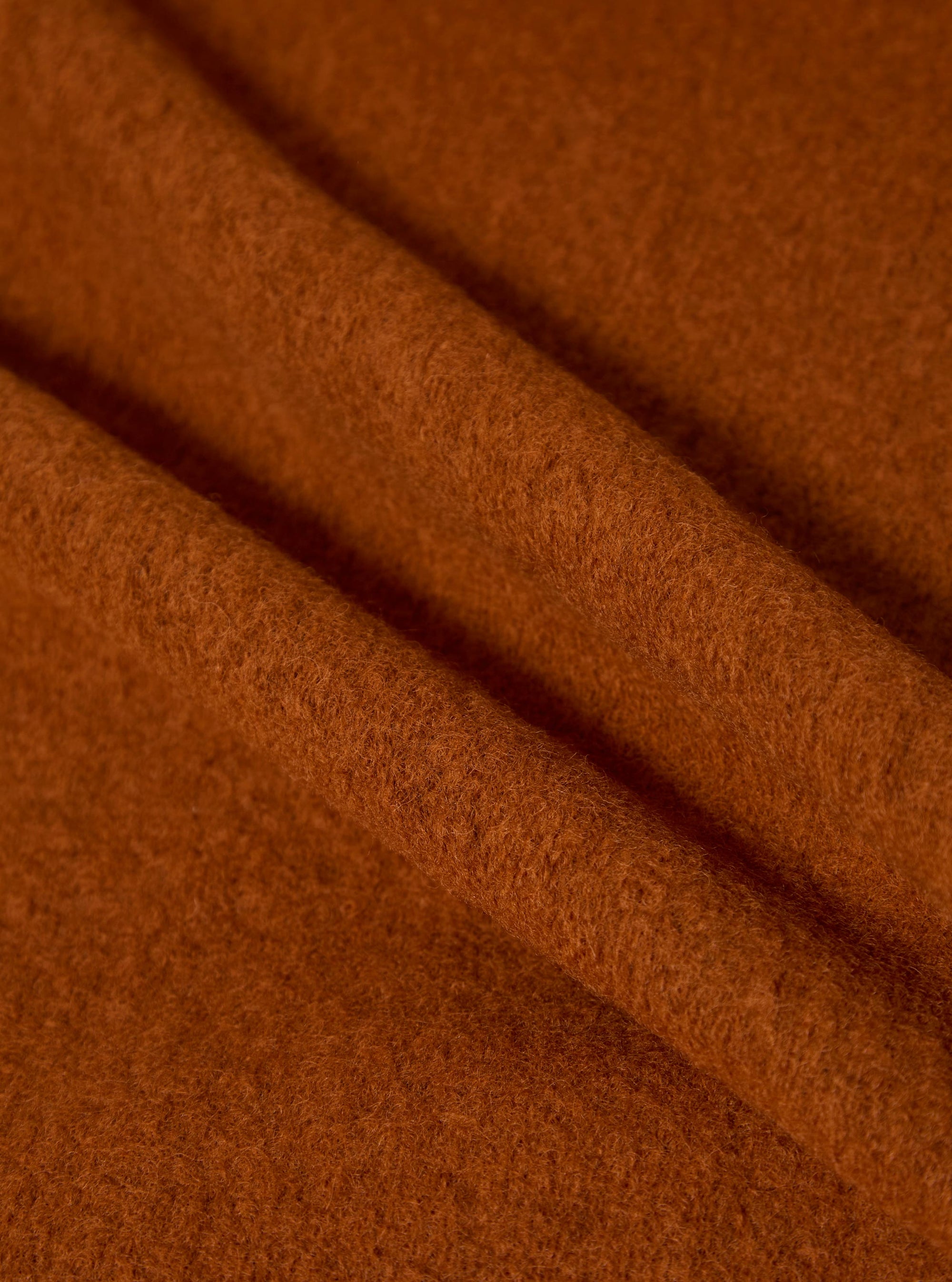 Rust Wool Fleece Field Jacket