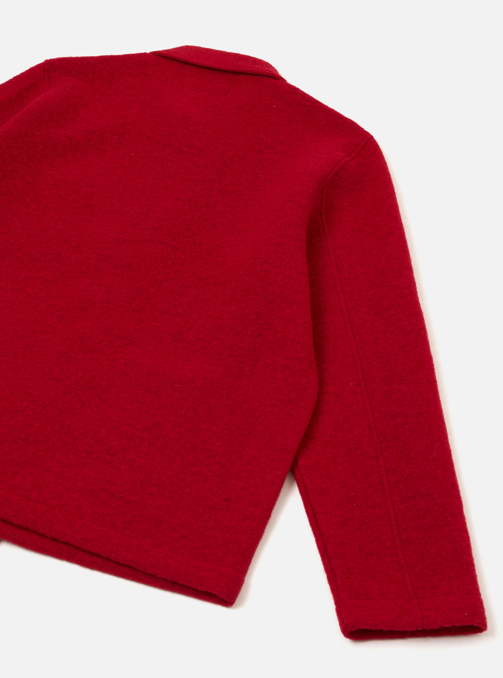Scarlet Wool Fleece Field Jacket