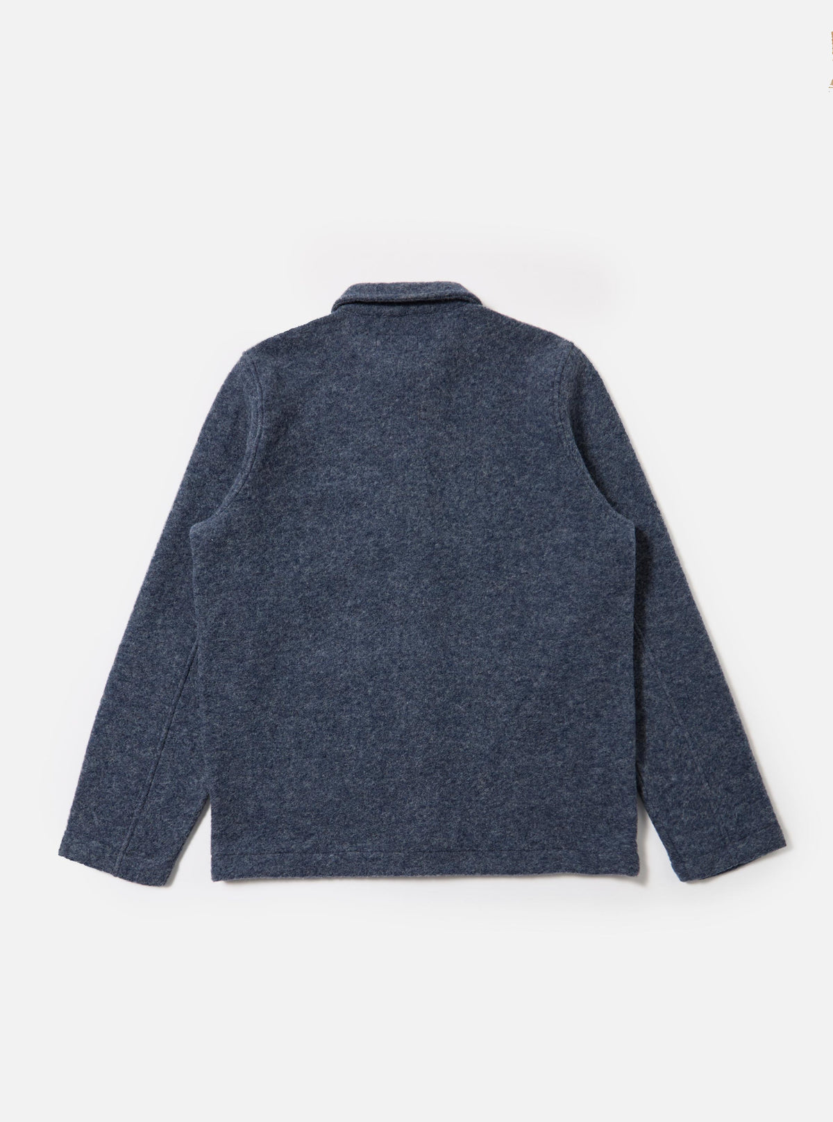 Slate Blue Wool Fleece Field Jacket