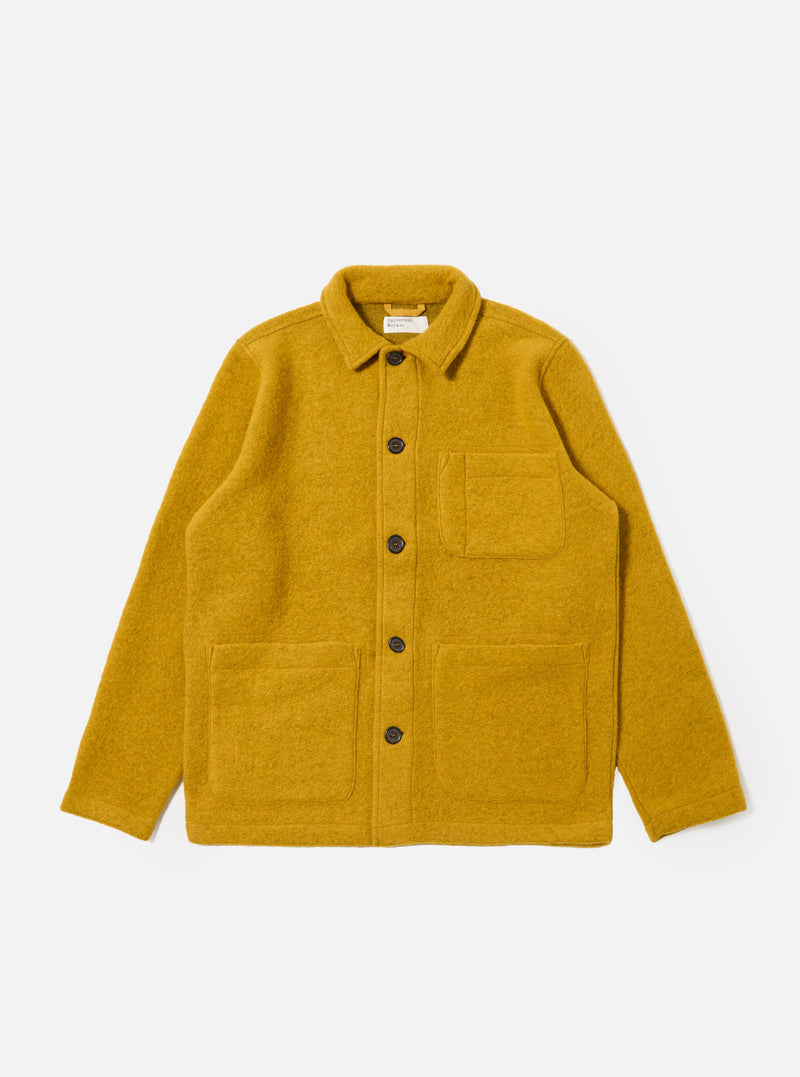 Yellow Wool Fleece Field Jacket