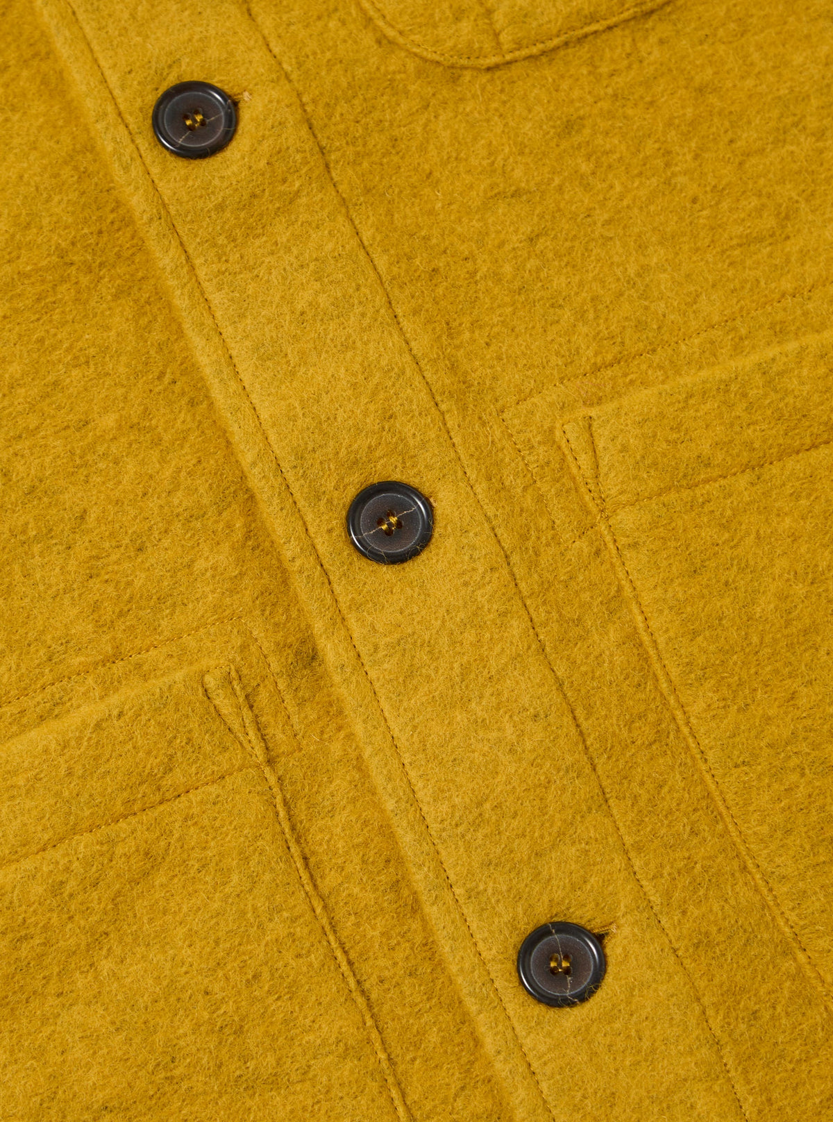 Yellow Wool Fleece Field Jacket