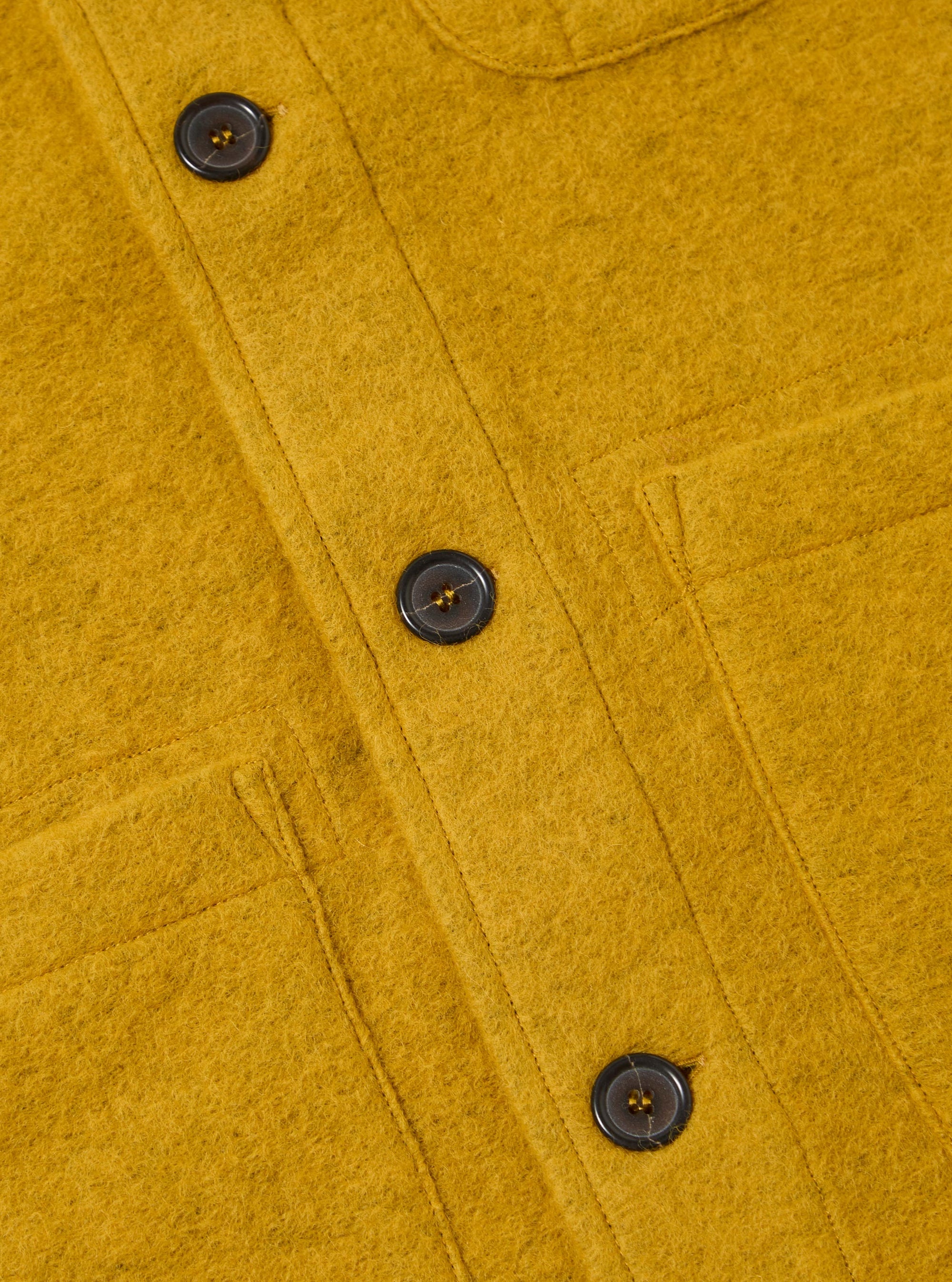 Yellow Wool Fleece Field Jacket