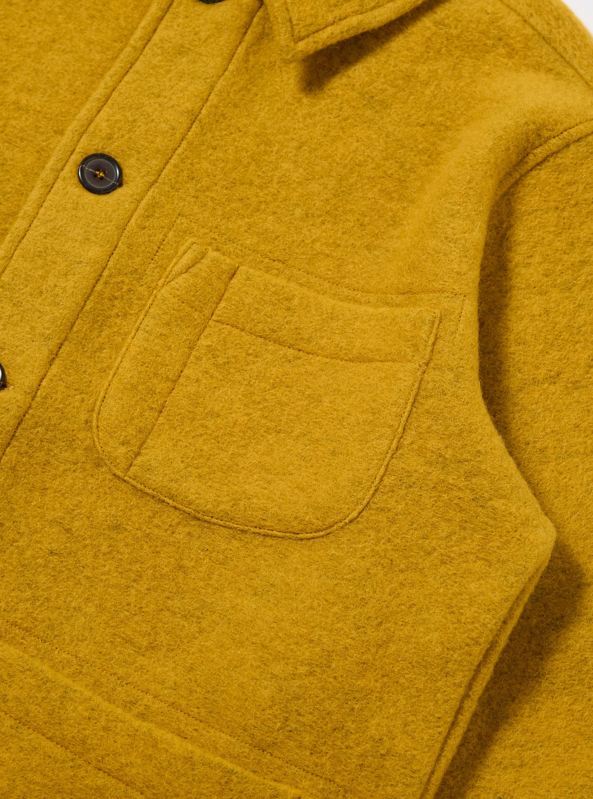 Yellow Wool Fleece Field Jacket