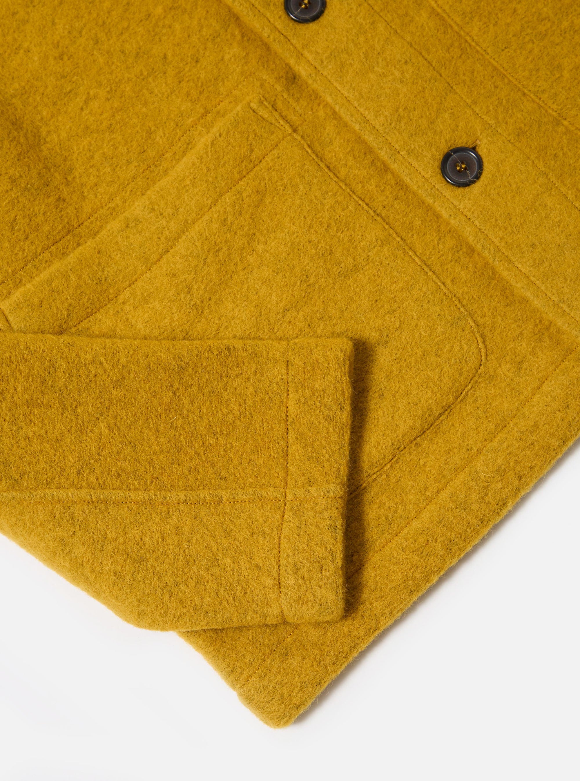 Yellow Wool Fleece Field Jacket