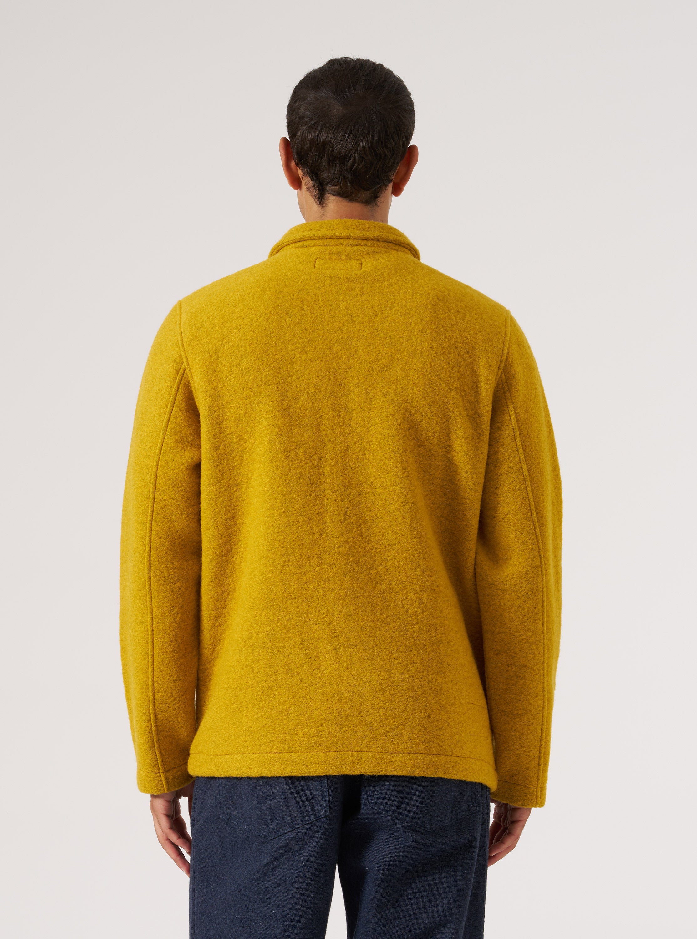 Men's Yellow Wool Fleece Field Jacket – Universal Works