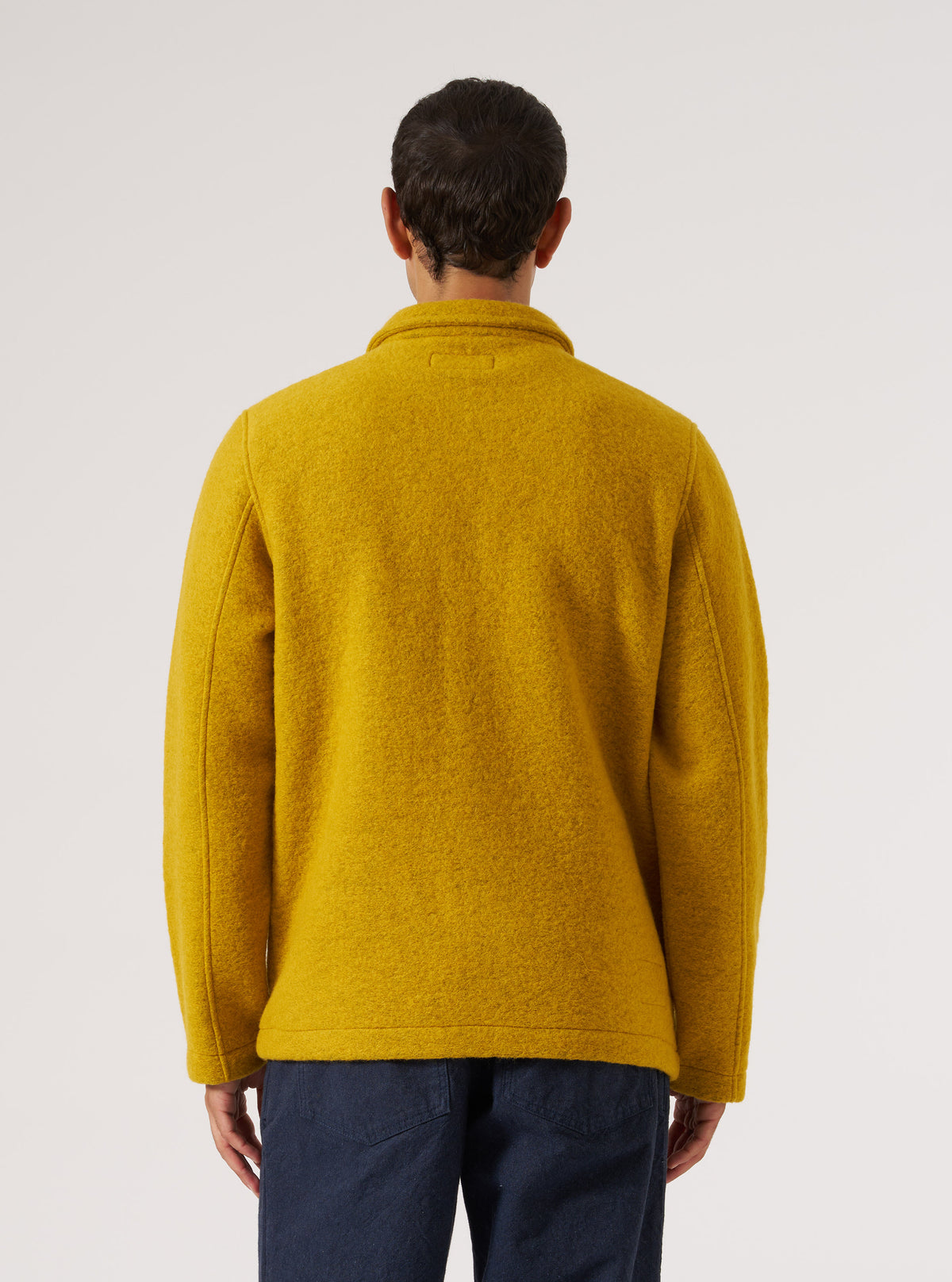 Yellow Wool Fleece Field Jacket