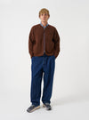 Cacao Wool Fleece Zip Liner Jacket