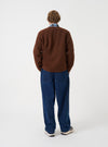 Cacao Wool Fleece Zip Liner Jacket