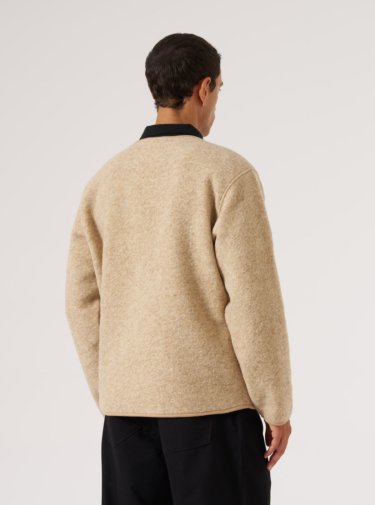 Fawn Wool Fleece Zip Liner Jacket
