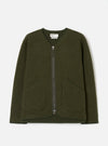 Olive Wool Fleece Zip Liner Jacket