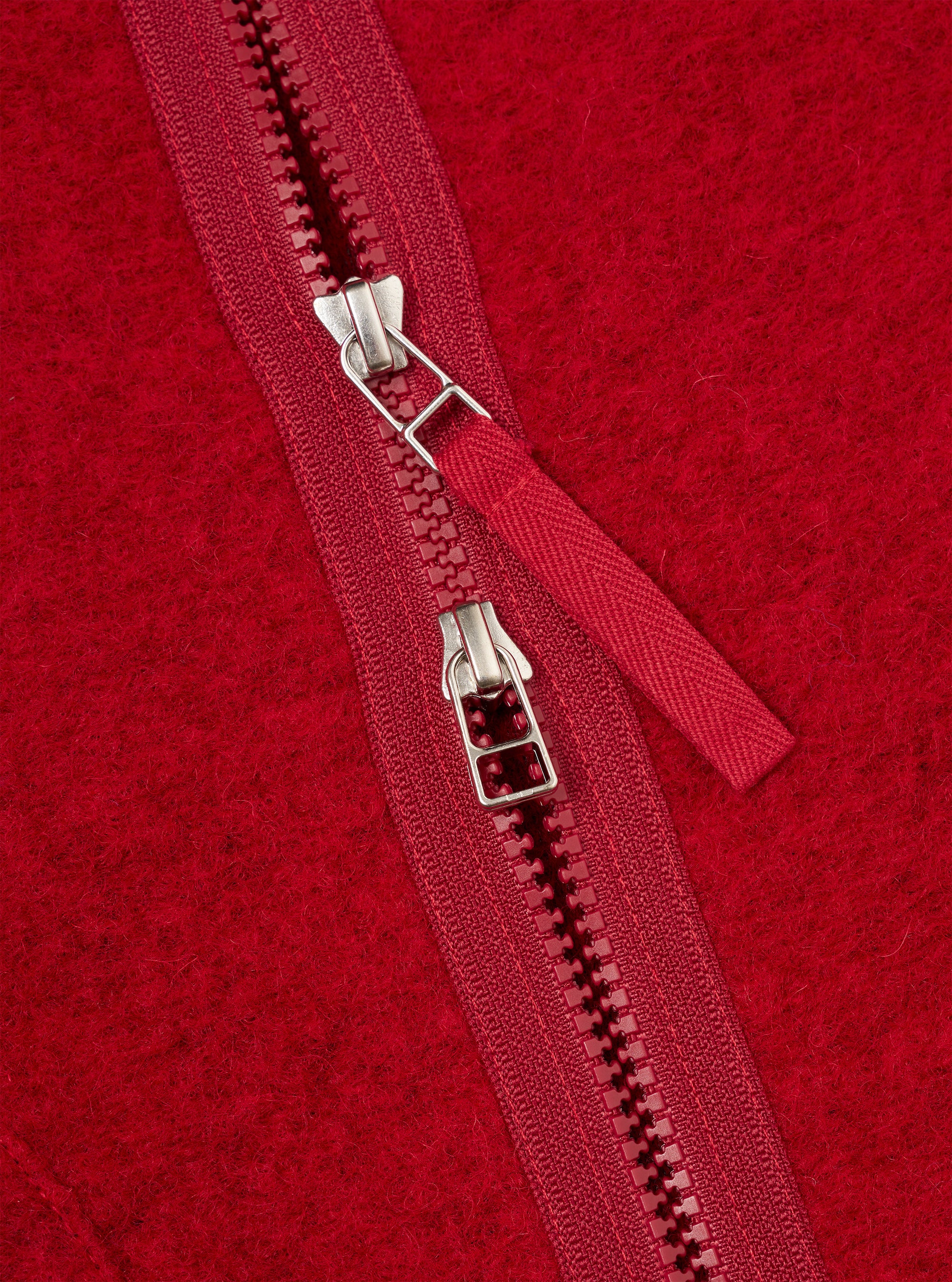Scarlet Wool Fleece Zip Liner Jacket