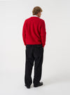 Scarlet Wool Fleece Cardigan