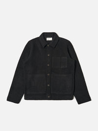 Black Wool Fleece Uniform Jacket