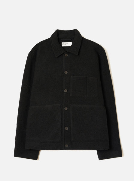 Men's Black Wool Fleece Uniform Jacket – Universal Works