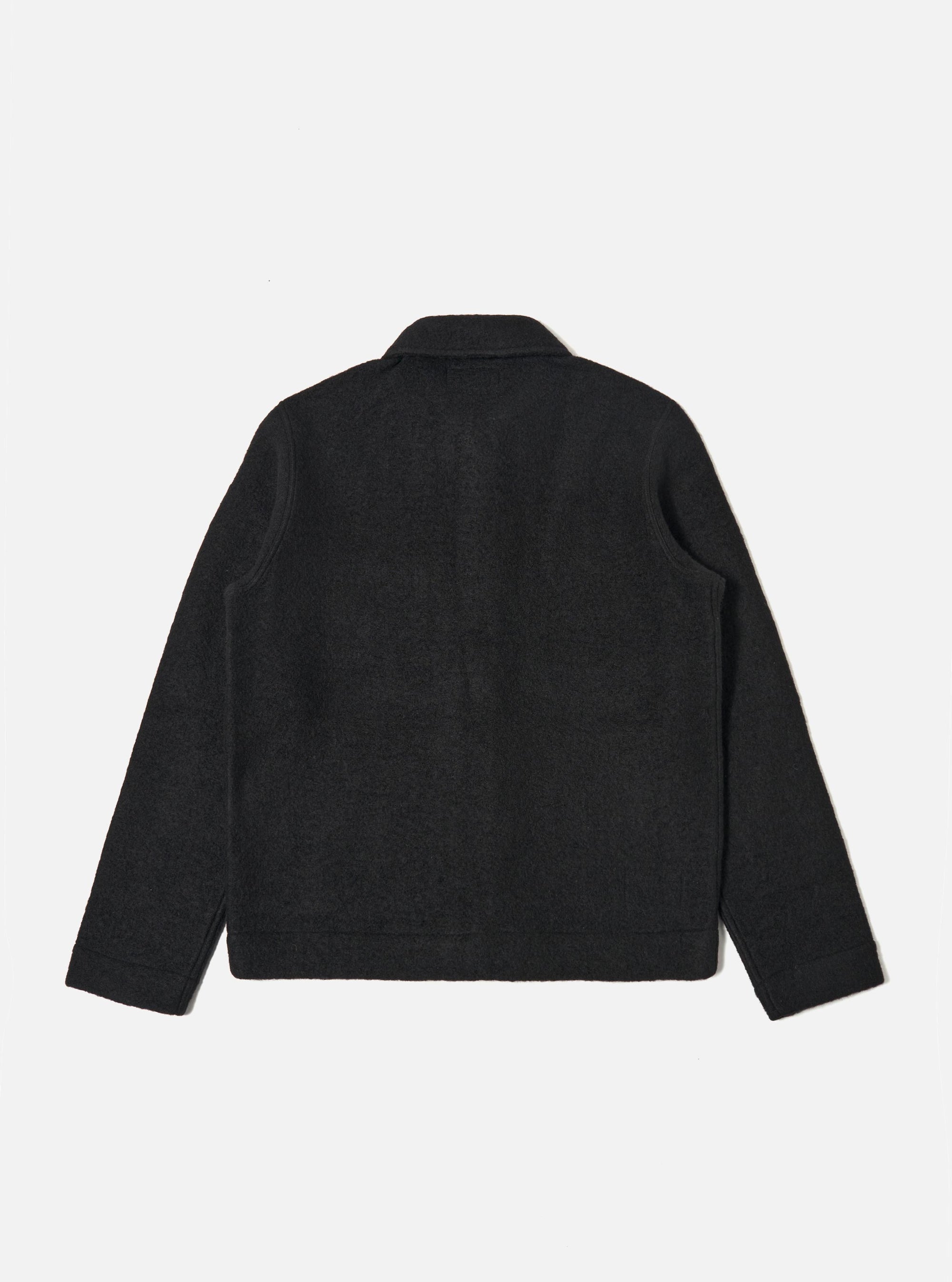 Black Wool Fleece Uniform Jacket