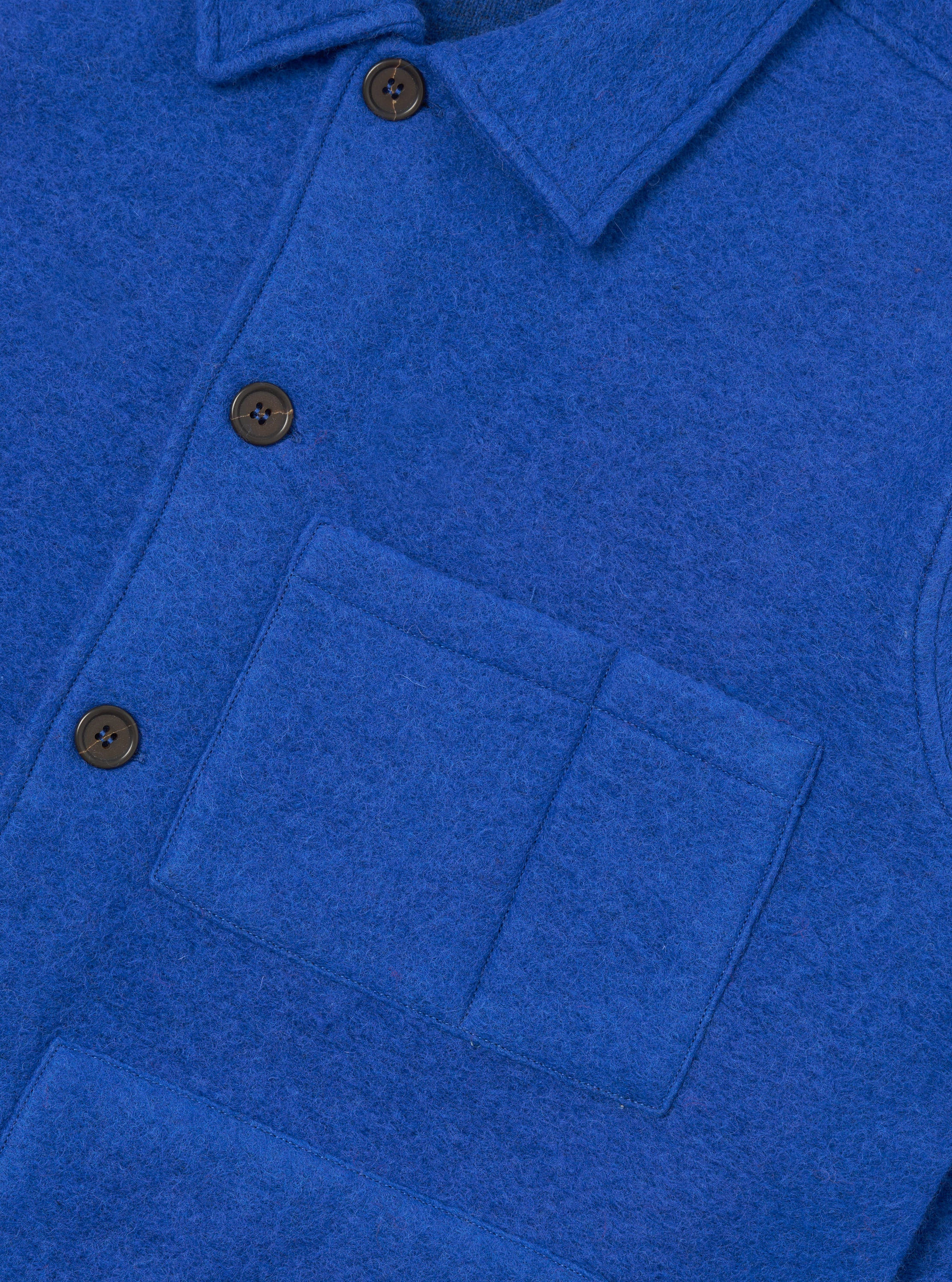 Men's Blue Wool Fleece Uniform Jacket – Universal Works