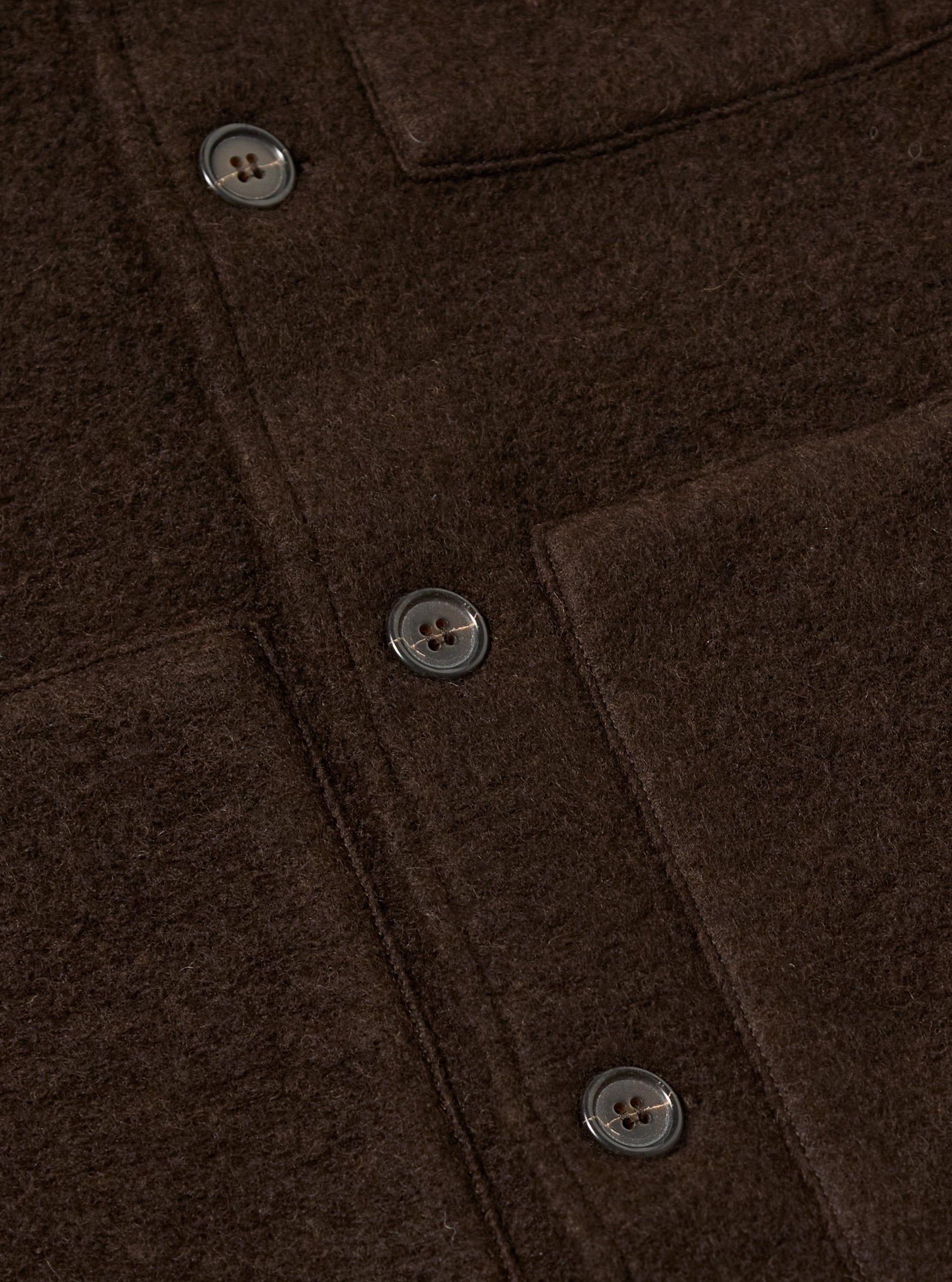 Brown Wool Fleece Uniform Jacket