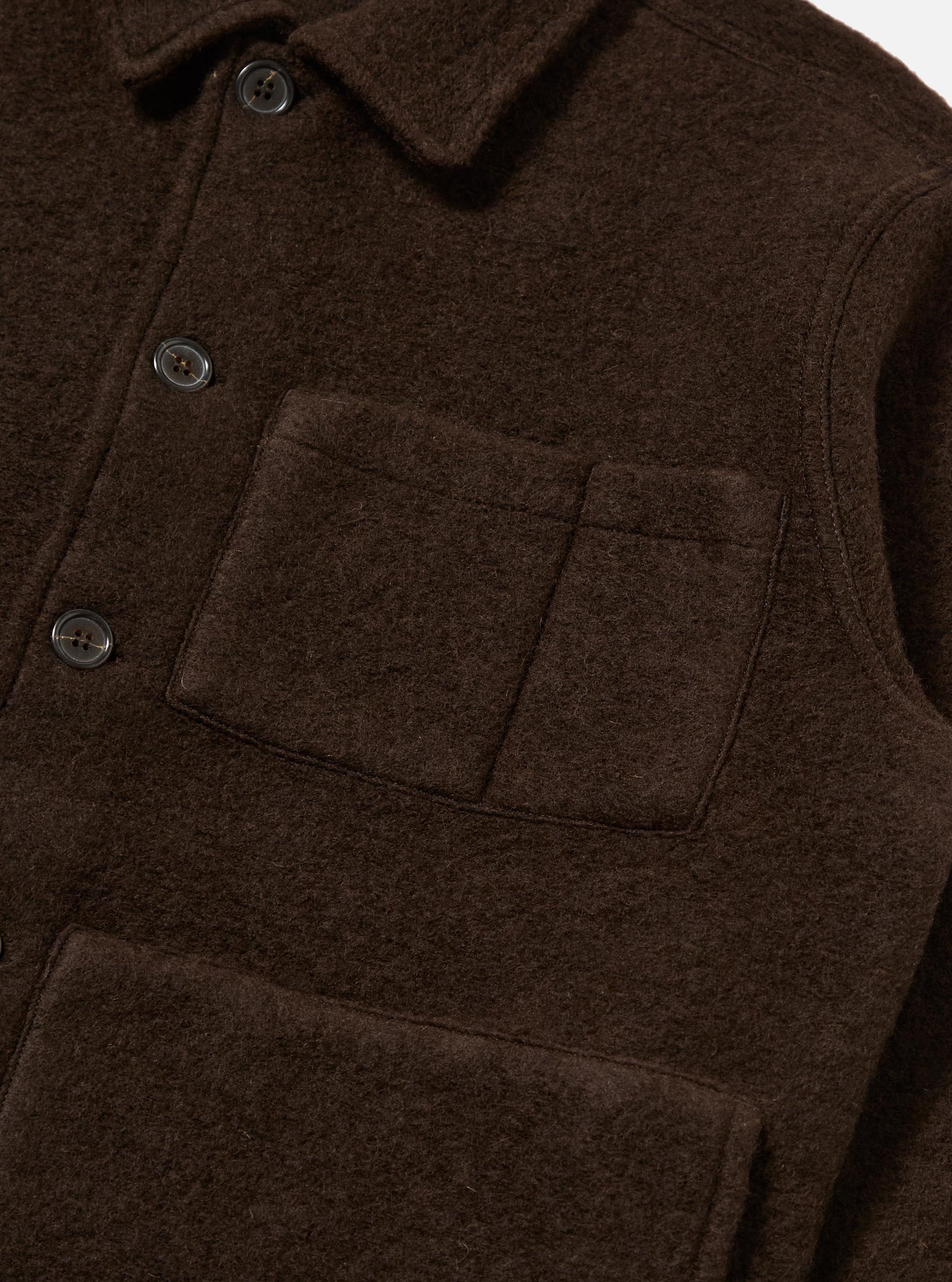 Brown Wool Fleece Uniform Jacket