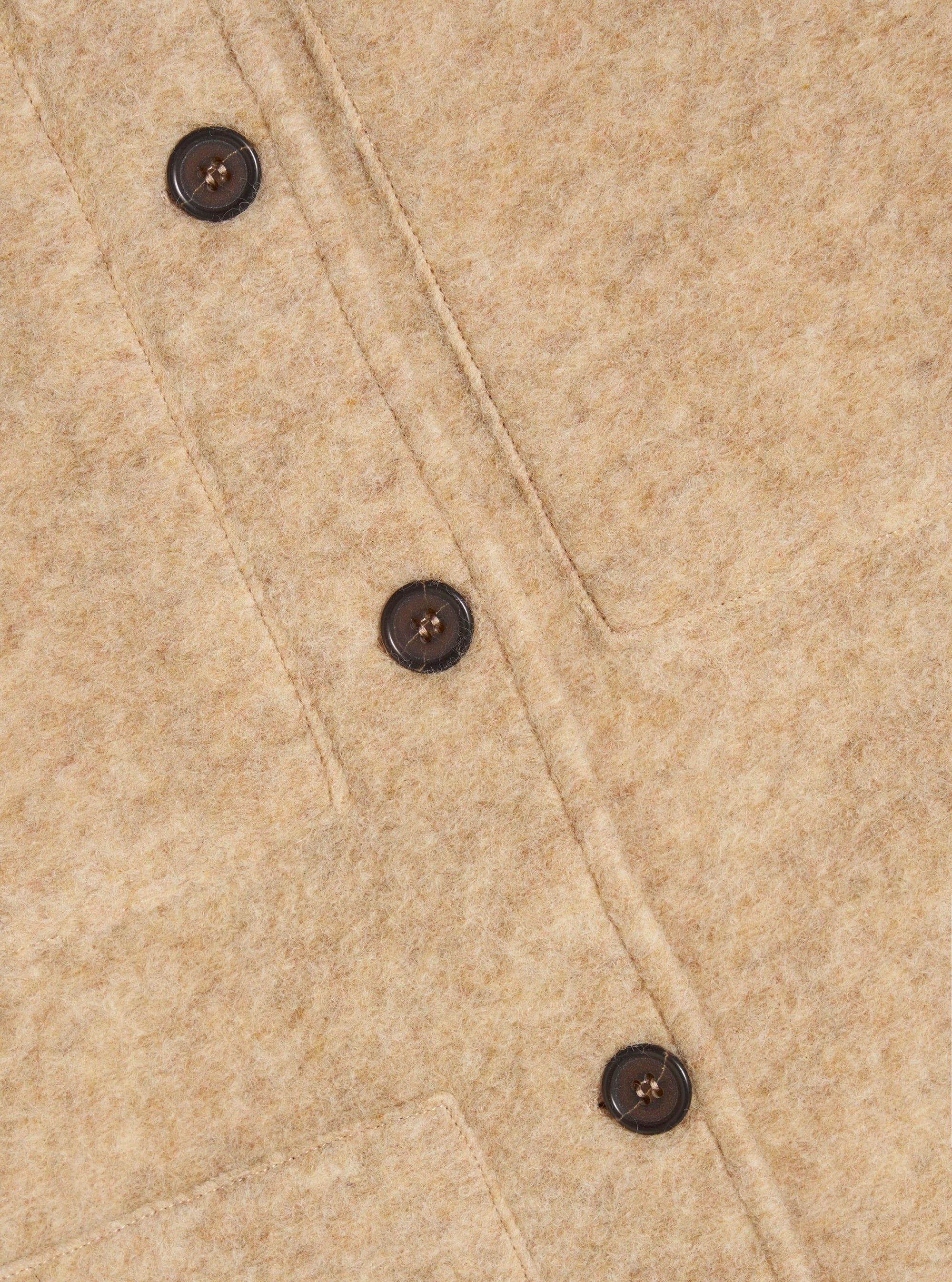 Fawn Wool Fleece Uniform Jacket