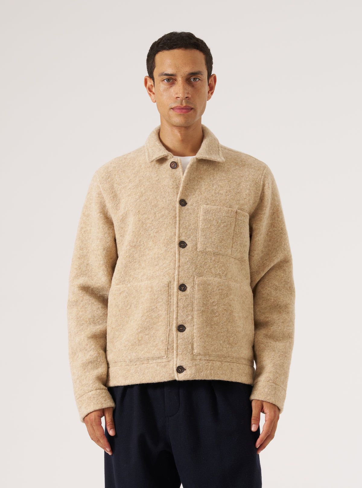 Fawn Wool Fleece Uniform Jacket