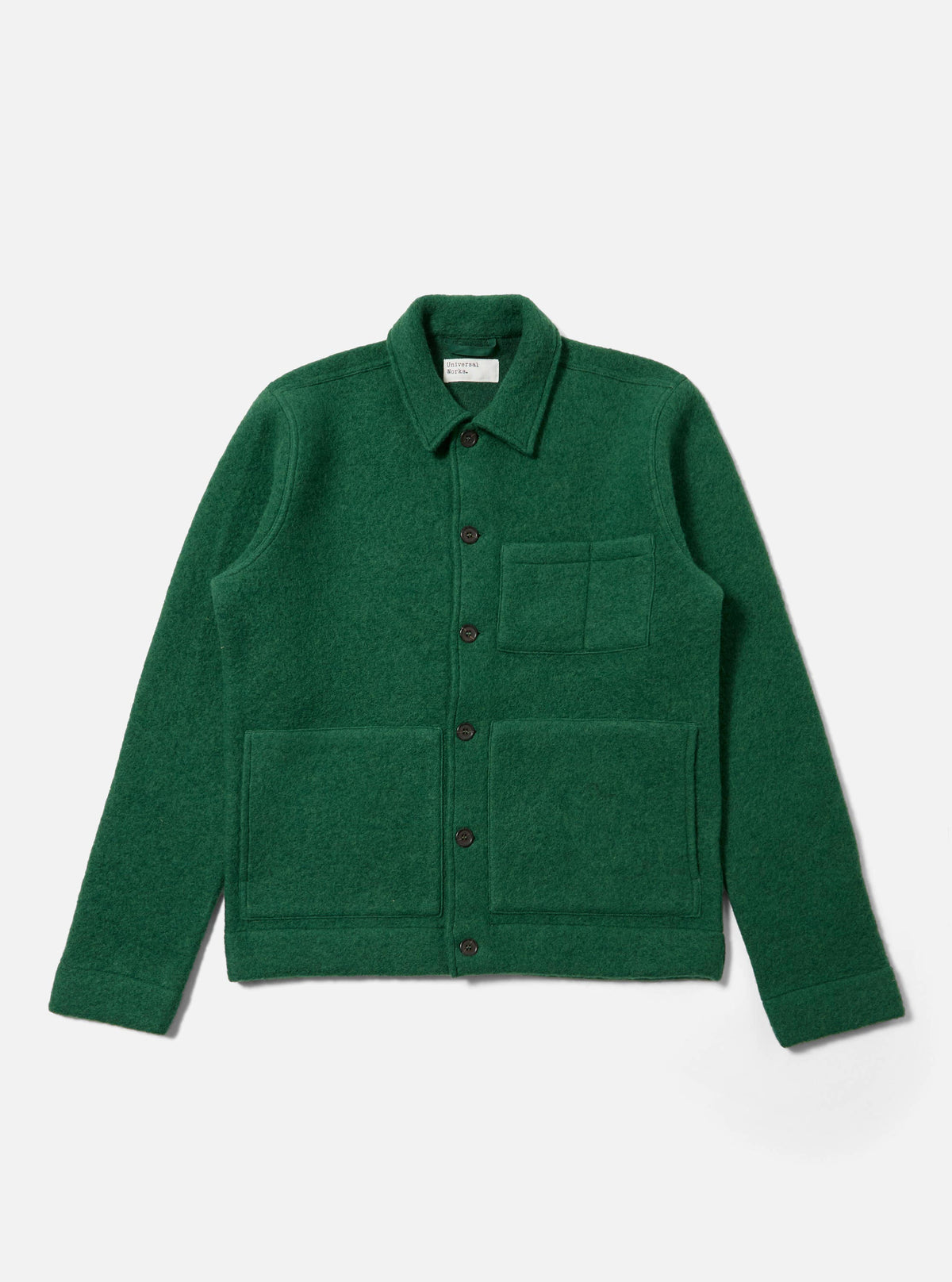Green Wool Fleece Uniform Jacket