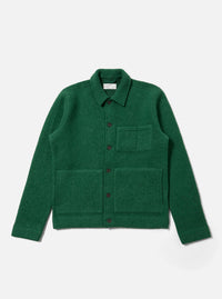 Green Wool Fleece Uniform Jacket