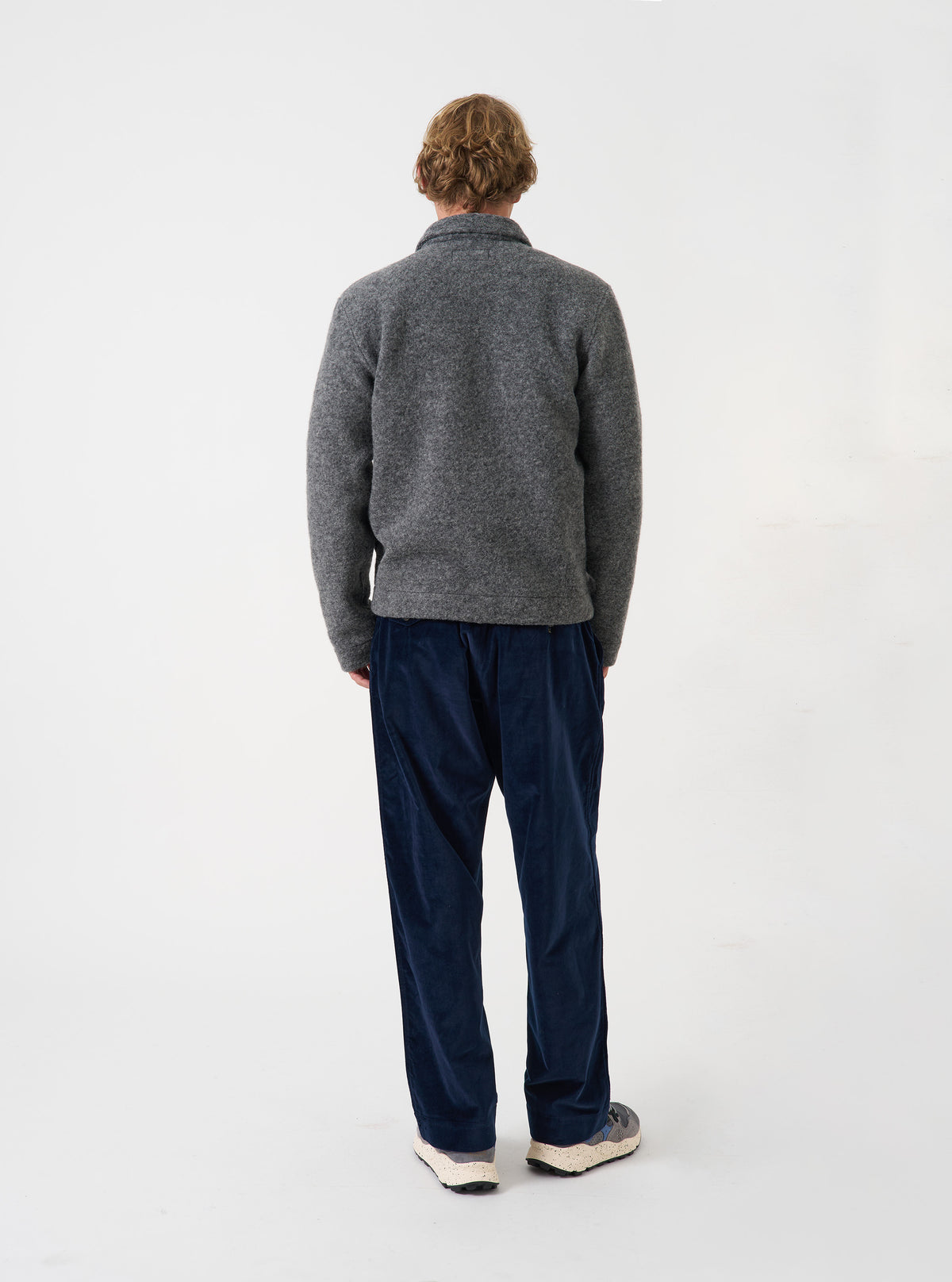 Grey Marl Wool Fleece Uniform Jacket