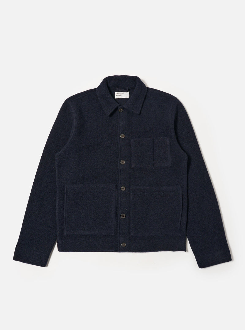 Navy Wool Fleece Uniform Jacket