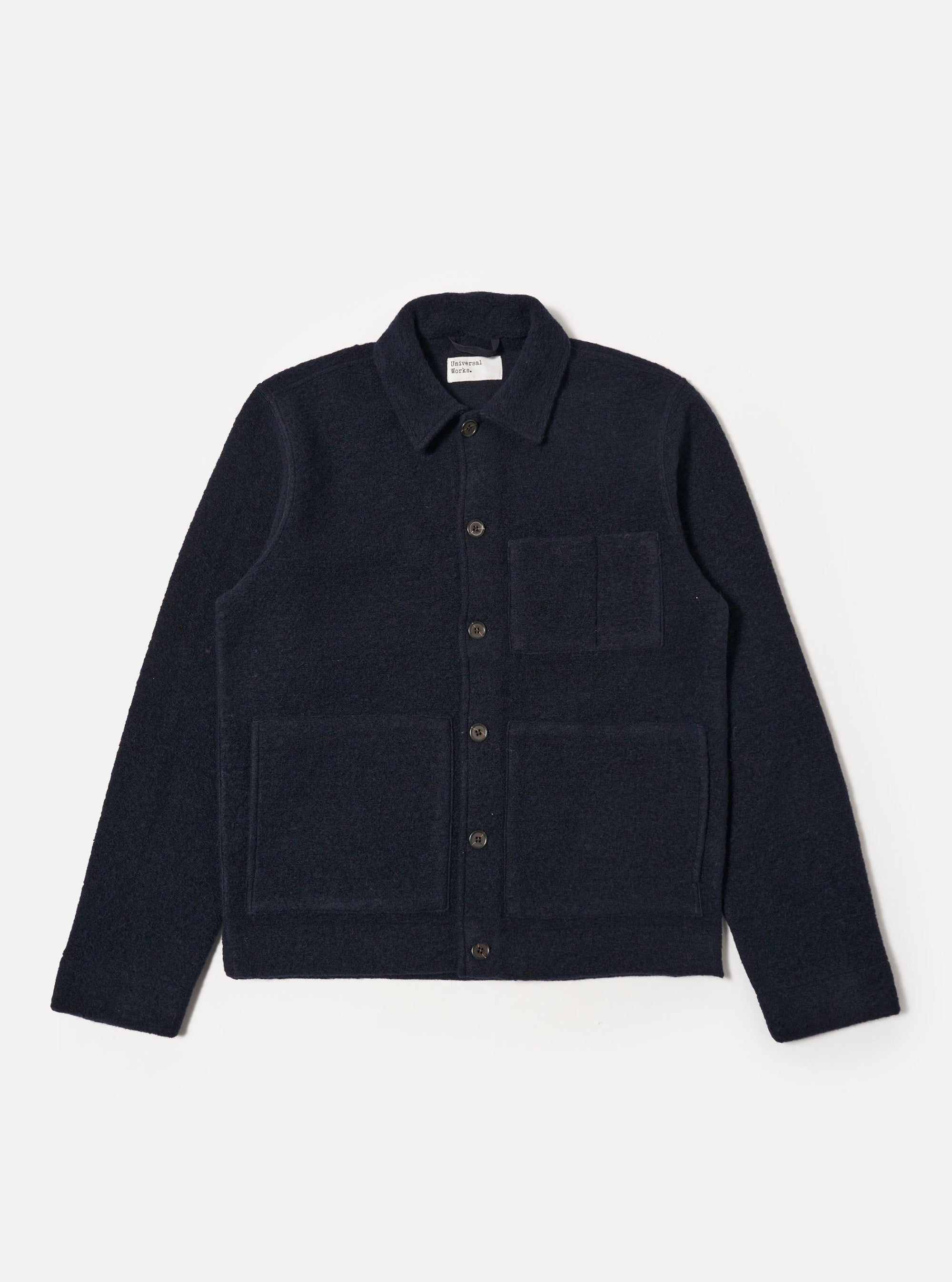 Navy Wool Fleece Uniform Jacket
