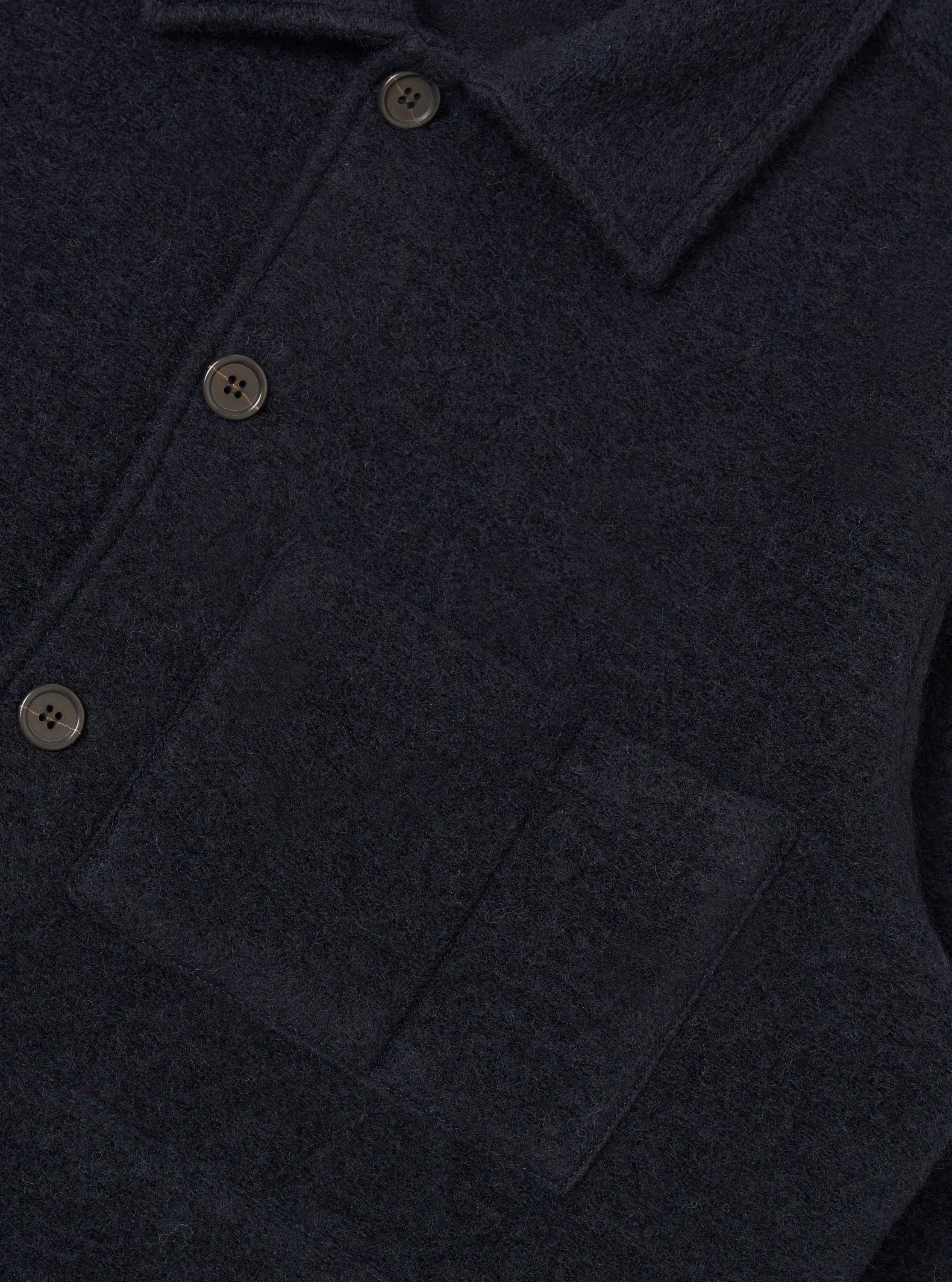 Men's Navy Wool Fleece Uniform Jacket – Universal Works