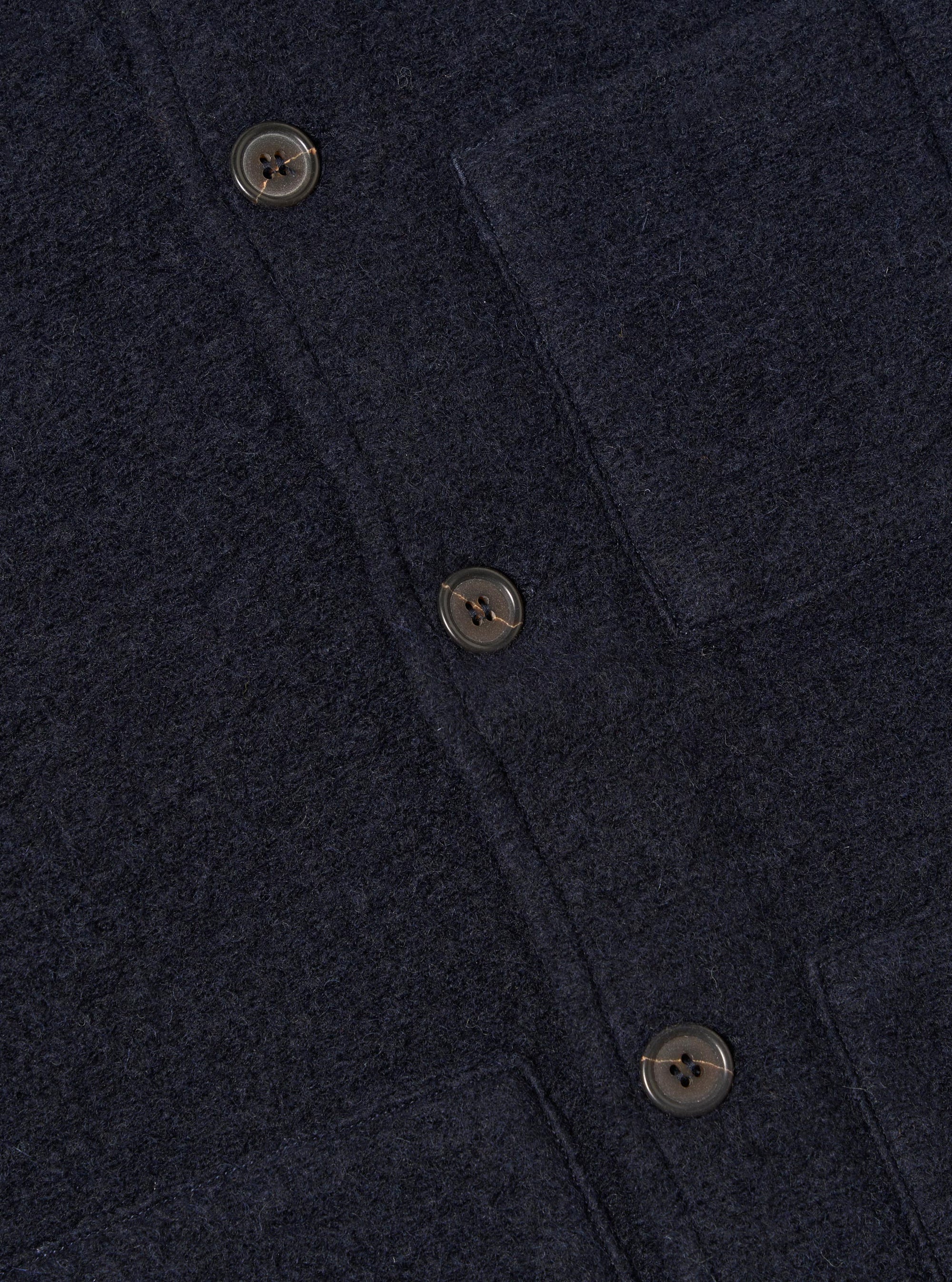 Navy Wool Fleece Uniform Jacket