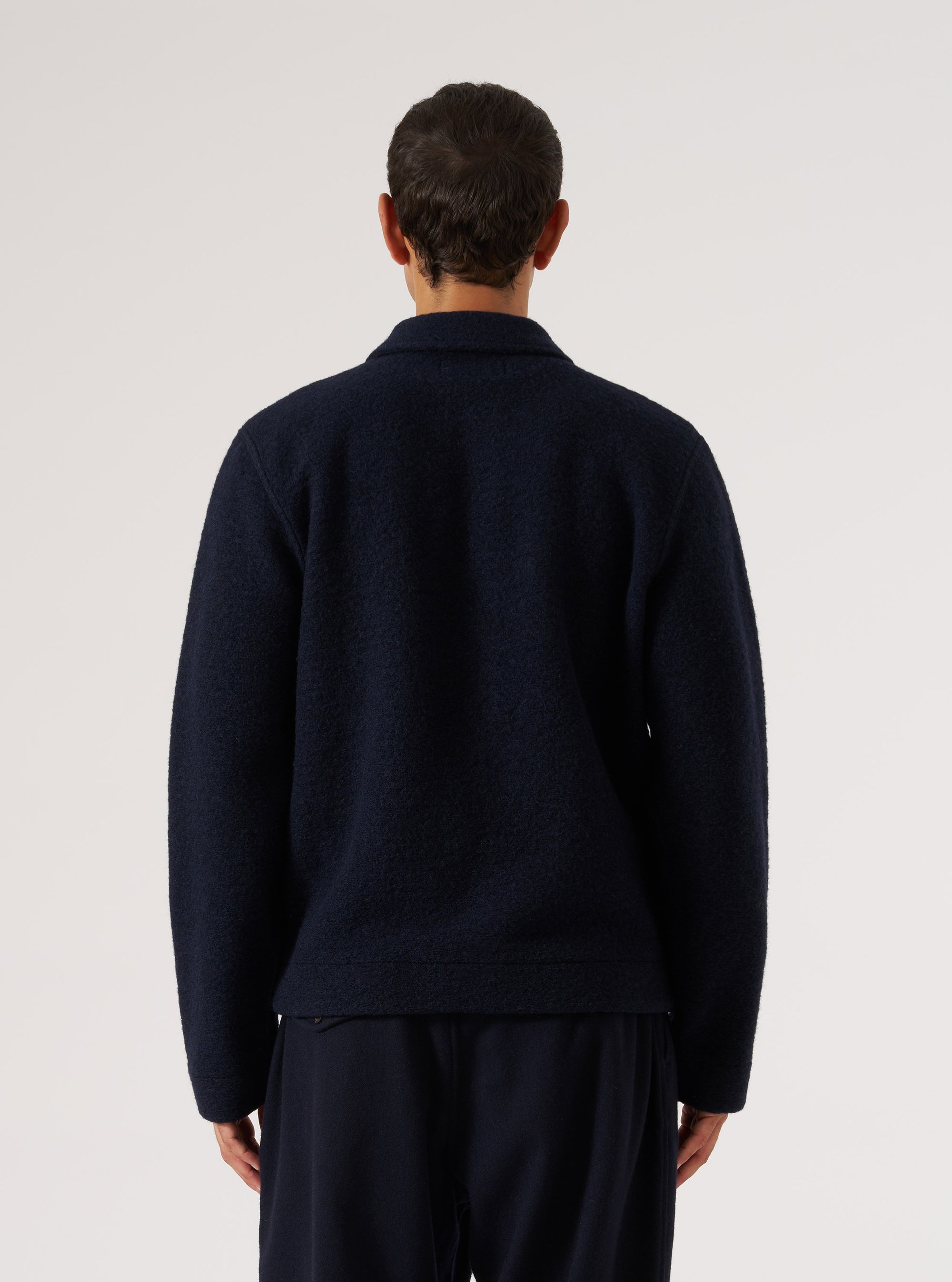 Navy Wool Fleece Uniform Jacket