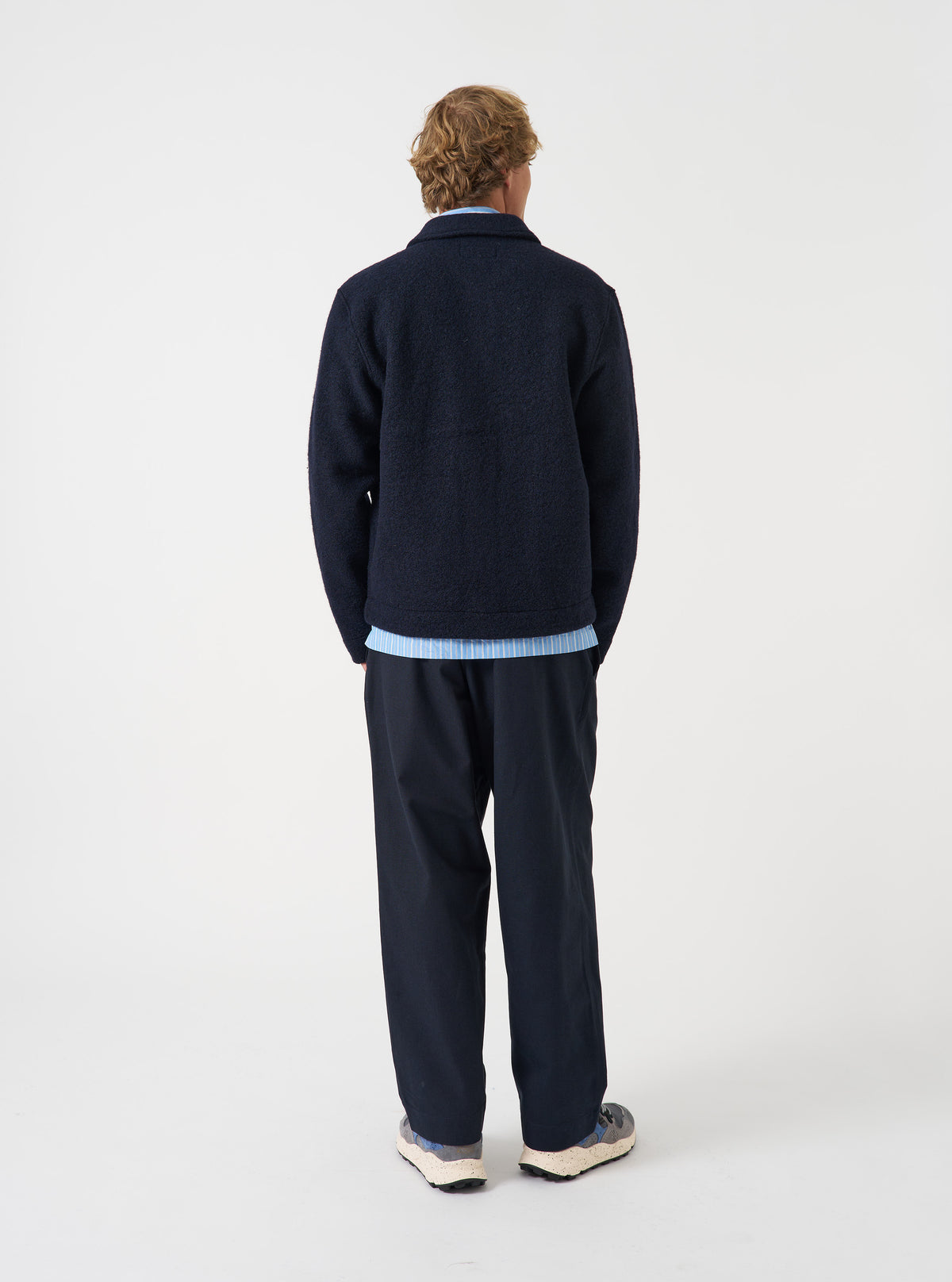 Navy Wool Fleece Uniform Jacket