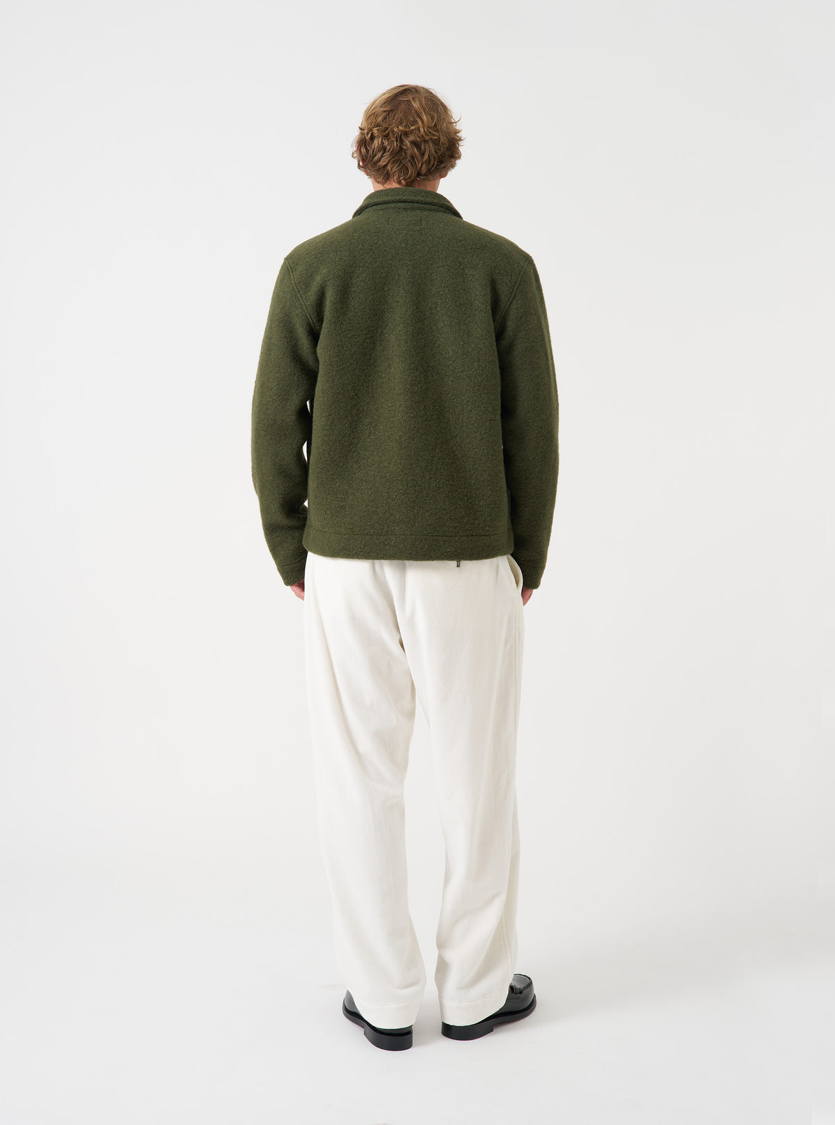 Olive Wool Fleece Uniform Jacket