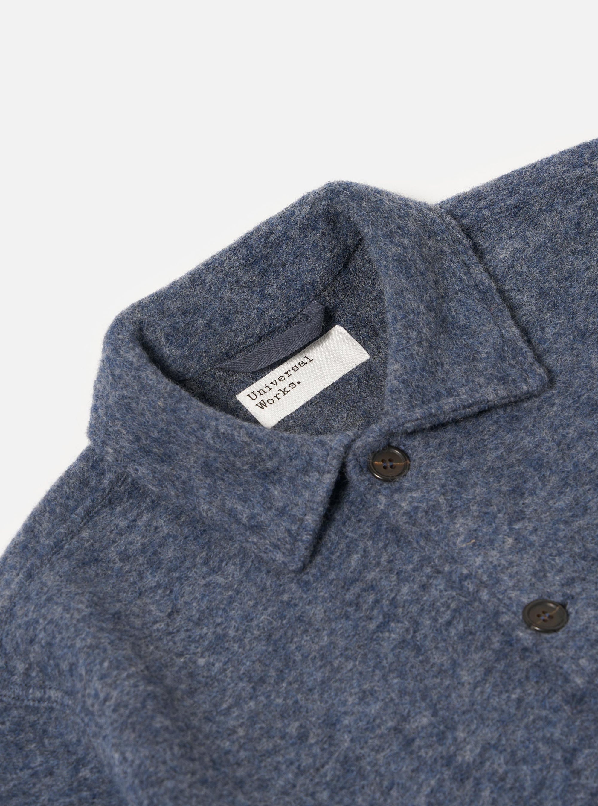 Slate Blue Wool Fleece Uniform Jacket