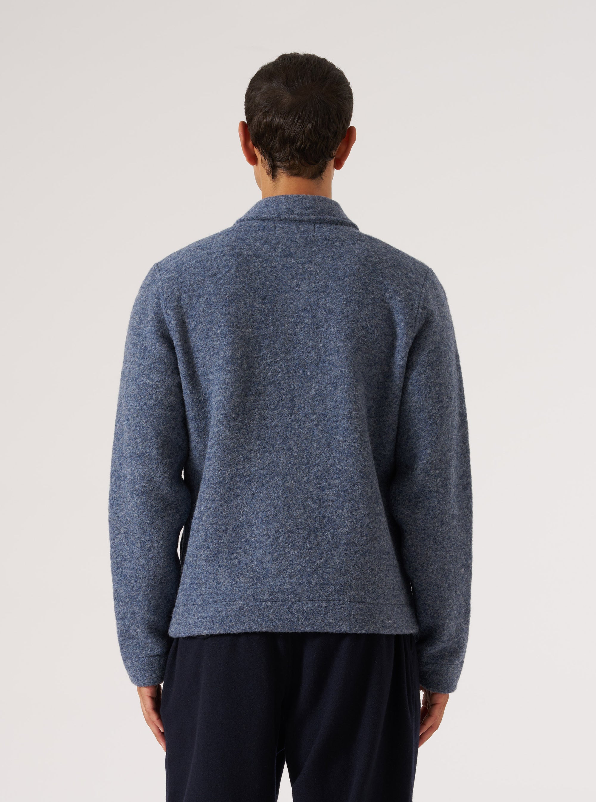 Slate Blue Wool Fleece Uniform Jacket